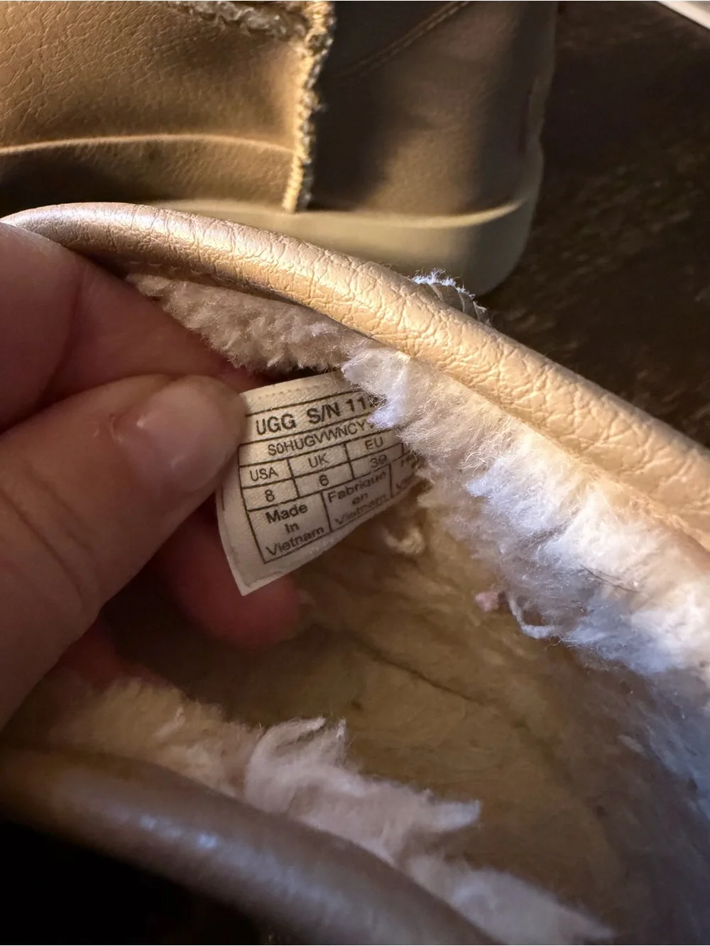 UGG soft leather